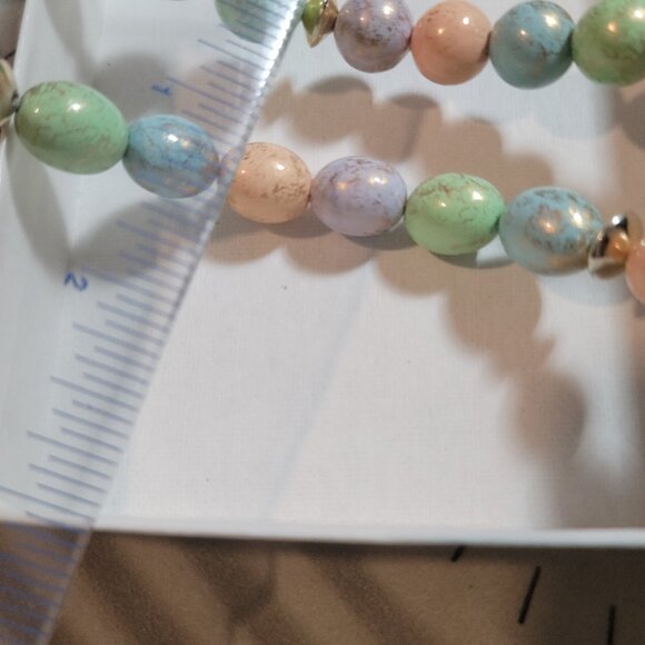 Candy Pastel Colors Necklace Two Strands Fun Multicolor and Excellent Condition - Picture 2 of 6